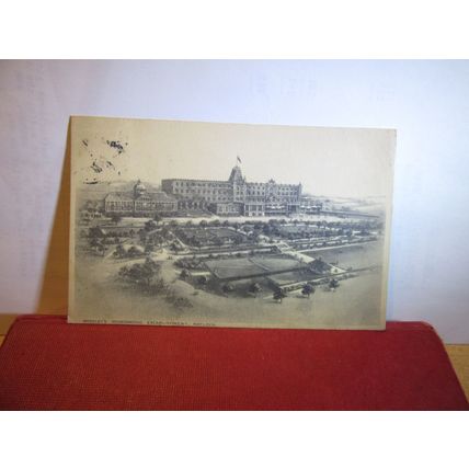 SMEDLEY'S HYDROPATHIC EST. MATLOCK. DERBYSHIRE used antique postcard 1913 pm =