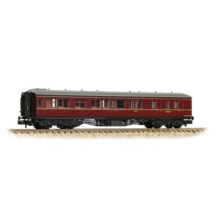 Graham Farish 374-512B GWR Hawksworth Brake Second Coach BR Maroon N Gauge - NEW