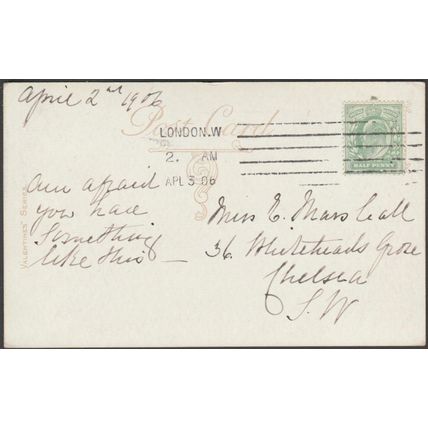 Wells Cathedral, Somerset, 1906 - Valentine's Postcard