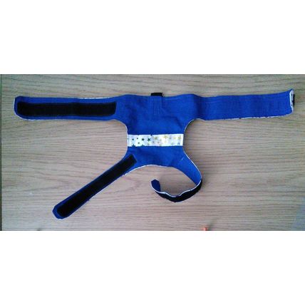 Cat Harness. Handmade , pretty satin Star fabric, NEW ~ See Scans