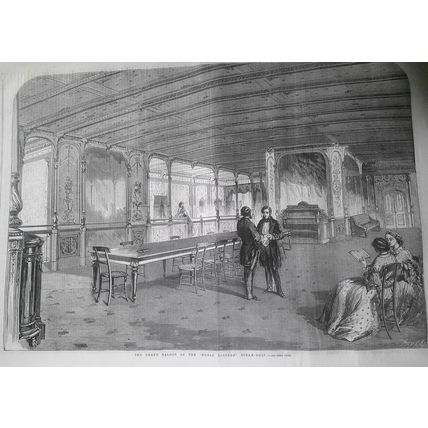 The Illustrated London News, August 20, 1859 - Paris fetes; Great Eastern saloon
