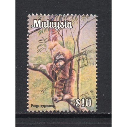 Malaysia - 1979 - $10 Orangutan (sg197) Used