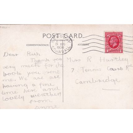 B547 WATERGATE VALLEY PRINTED POSTCARD