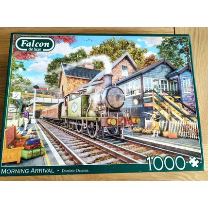 USED ONCE & LIKE NEW - FALCON DE LUXE 1000 PIECE JIGSAW - MORNING ARRIVAL