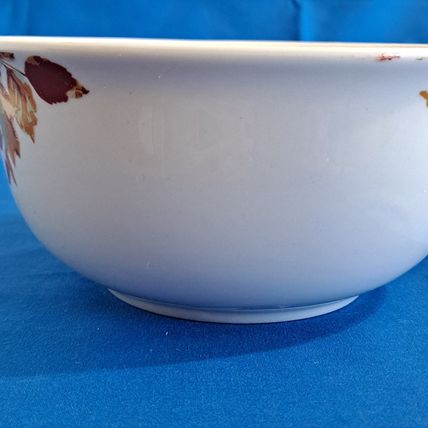 Lot 4 Royal Norfolk LEAF 6" SOUP BOWLS Cereal Thanksgiving Fall Leaves Autumn