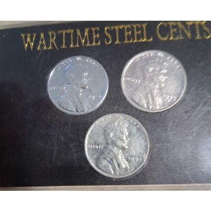 1943 PDS UNCIRCULATED MINT BU Set Lot of War Cents