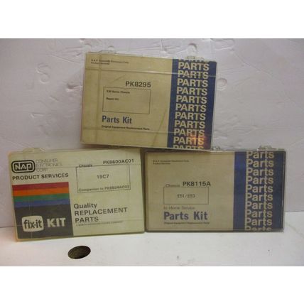 Vintage TV Repair Parts Kits Chassis PK8115A-PK8295-PK8600AC01