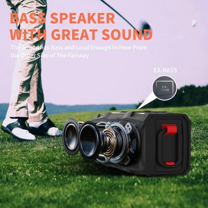 Golf Cart Bluetooth Speaker - 36H Playtime, 30W Stereo Sound, IPX7 Waterproof, B