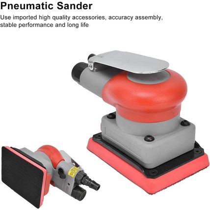 WALFRONT Pneumatic Sander Surfprep Sander 10000 RPM Air Orbit Finishing Sanding