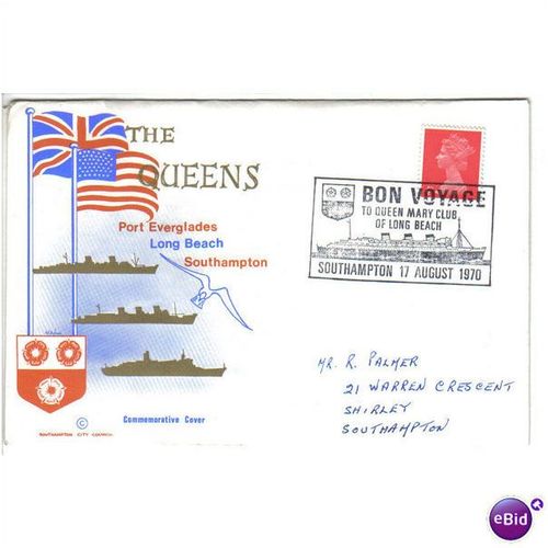 GB 1970 BON VOYAGE QUEEN MARY CLUB LONG BEACH SOUTHAMPT