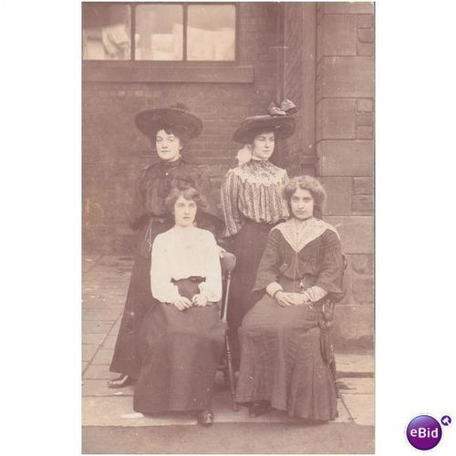 postcard chorley lancashire 4 girls edwardian