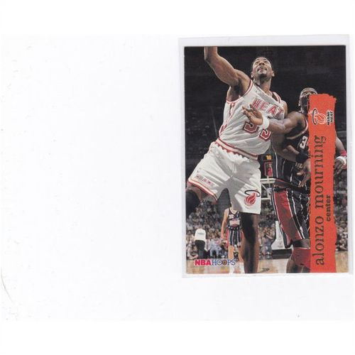 1995-96 NBA Hoops Basketball Alonzo Mourning