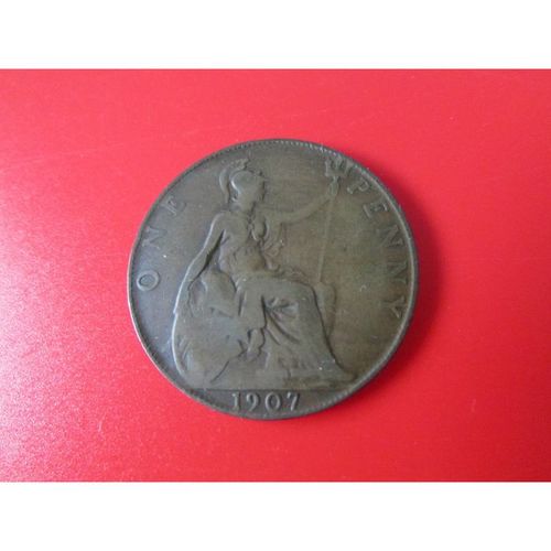 1907 EDWARD VII ONE PENNY FREE POST. AF