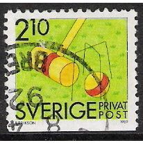 Fa 1565: 2 Kr. 10 multicoloured Summer Pleasures: Croquet.