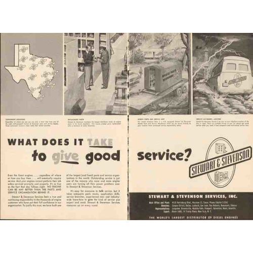 stewart stevenson services inc 1962 good service parts vintage ad