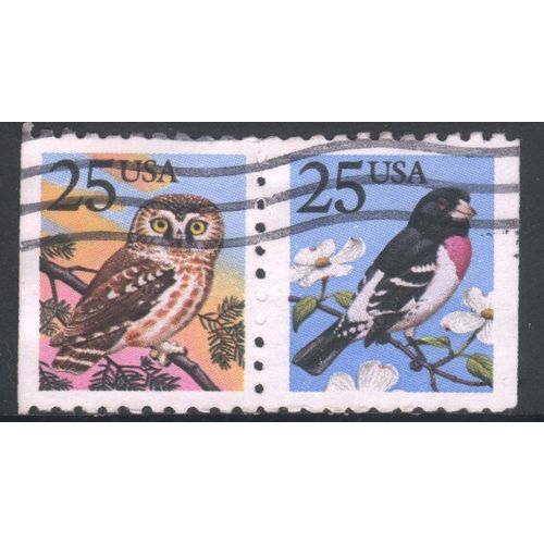 USA 1988 - SG2355 - SG2355 - tête-bêche - Birds - used