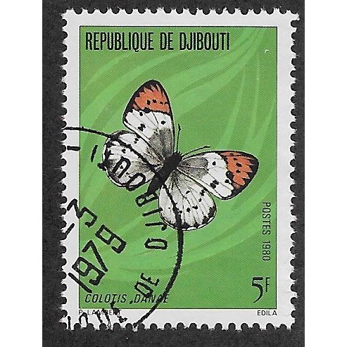 DJI 1980 5f 'BUTTERFLIES ' FINE USED (EBID 54-939)