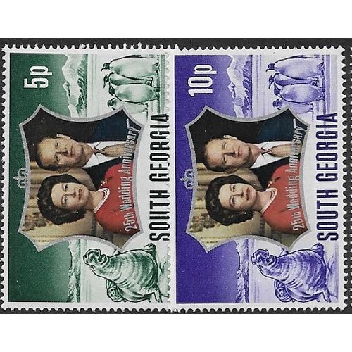 SOUTH GEORGIA 1972 SG 36/37 - MNH (**)