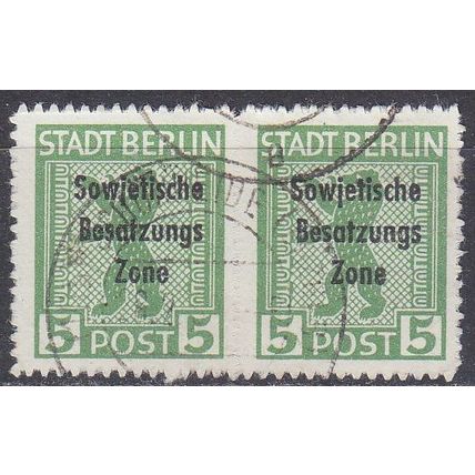 GERMANY Alliiert SBZ [Allgemein] MiNr 0200 B ( O/used ) [02] Paar