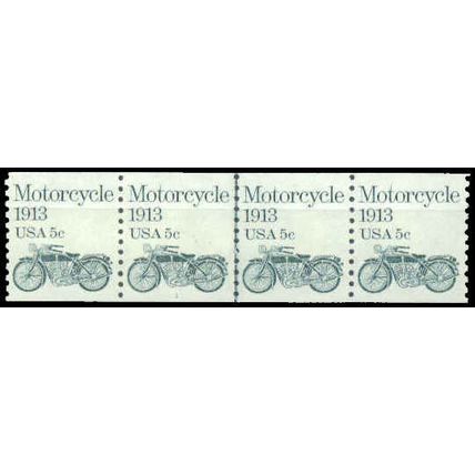 1899 5c Motorcycle Very Fine MNH Dry Gum PNC 1/4 G0134