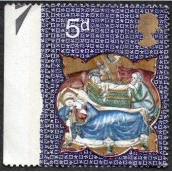 1970 Christmas. 5d Value. Mary, Joseph & Christ in Manger. Mint Never Hinged