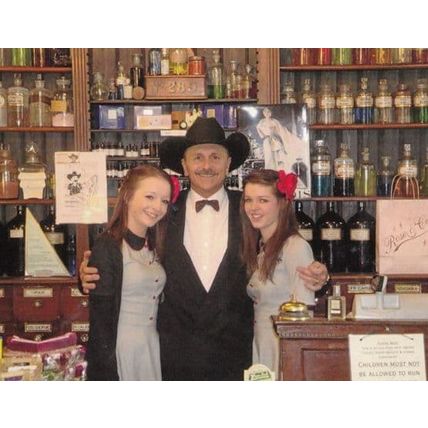 Sheriff Visiting Rose & Co Haworth Pharmacy Chemists Yorkshire Postcard
