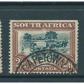 south africa stamps sg37 sg 37 single used english imprerf top