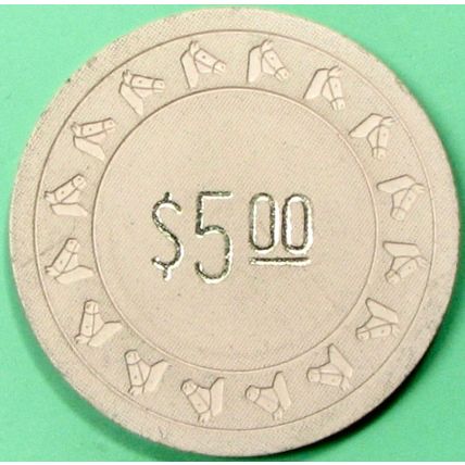 Montgomery Lodge. $5 Casino Chip. Montgomery Pass, NV. Z41.