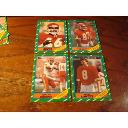 1986 Topps, 14-Cards, ELLARD/DICKERSON, +++