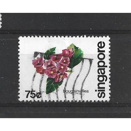 Singapore.SG395 75c Bougainvillea.Fine Used.Jul25