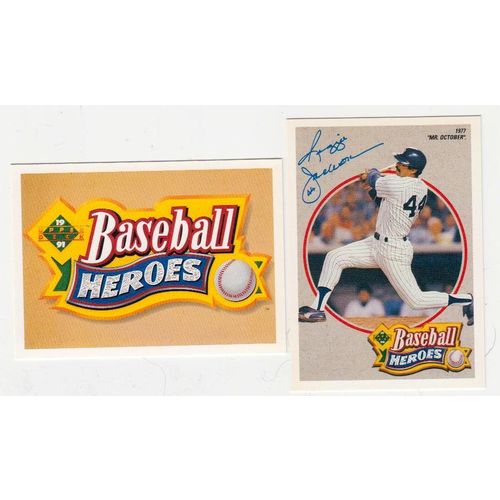 1990 Upper Deck Heroes Reggie Jackson baseball card #3