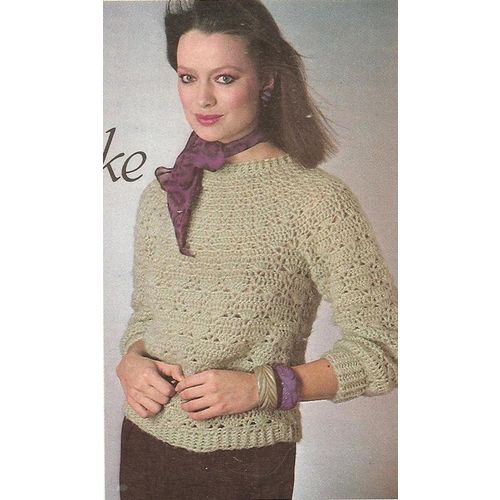 Crochet Sweater Pattern Lacy Blouse