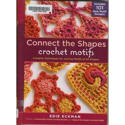 Hardcover Spiral Craft Book, Connect the Shapes Crochet Motifs