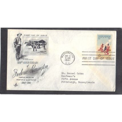 FDC Art Craft 1187 4c Smoke Signal (Cachet-Typed/A) CV01465