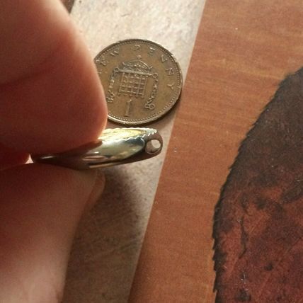 1/2 Sovereign Jewellers copy mounted In a Metal Pendant With chain hole.