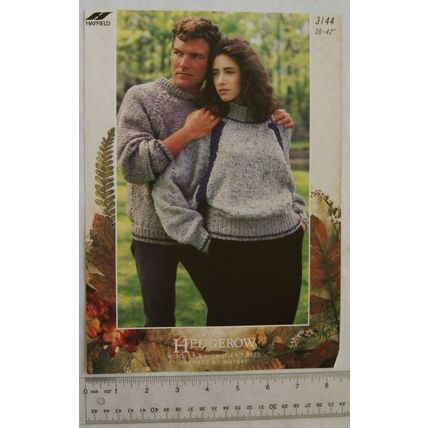 Vintage: Hayfield 3144 sweaters for him and her, chunky