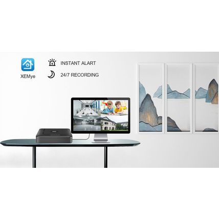 XMEYE POE NVR Video Recorder Audio Security Surveillance Camera H.265 4CH 8CH 4K