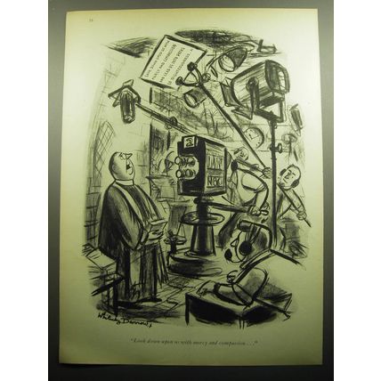 1958 Cartoon by Whitney Darrow Jr. - Look down upon us with mercy