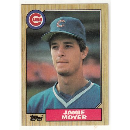 1987 Topps Jamie Moyer rookie baseball card #227 - RC