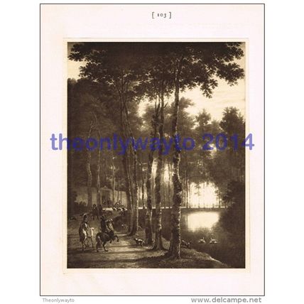 Ash Tree Avenue - Jean Hackaert, Book Illustration, 1902