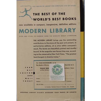 MODERN LIBRARY 3 PLAYS by EUGENE O'NEILL ANNA CHRISTIE EMPEROR JONES HAIRY APE