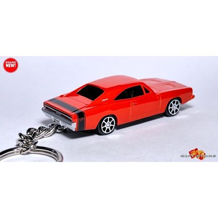 KEYCHAIN ORANGE 1969 DODGE CHARGER RT CUSTOM Ltd. Ed. GREAT GIFT NOVELTY