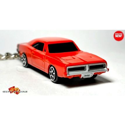 KEYCHAIN ORANGE 1969 DODGE CHARGER RT CUSTOM Ltd. Ed. GREAT GIFT NOVELTY