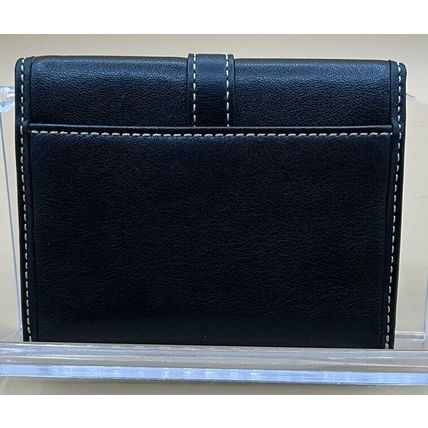 The Coolest Cute EUC Very rare vintage black leather small COACH ID card wallet