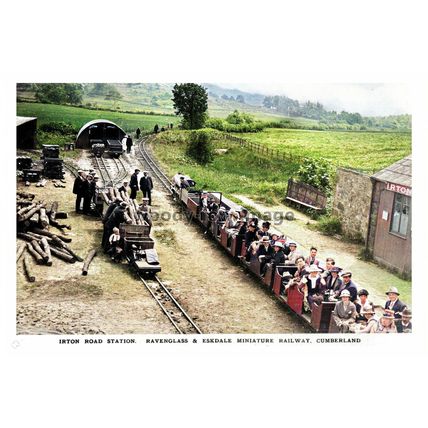 ptc1413 - Cumbria - Ravenglass & Eskdale Miniture Railway Station - print 6x4
