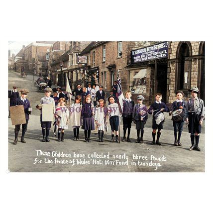 ptc3245 - Yorks. - Children raise Money for the War Fund, Pickering - print 6x4