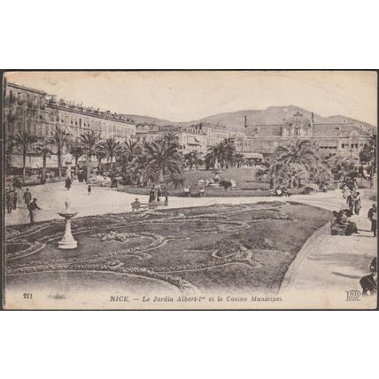 Le Jardin Albert 1er et le Casino Municipal, Nice, c.1920 - Neurdein Crété CPA