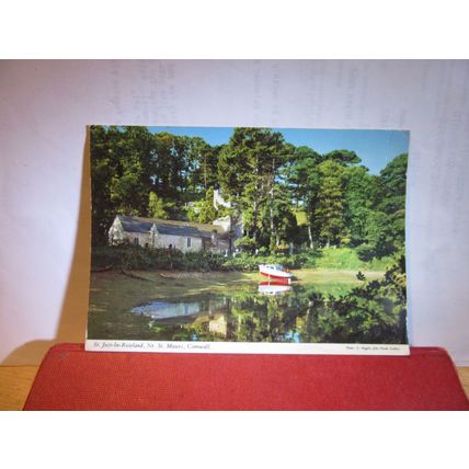 ST. JUST-IN-ROSELAND, CORNWALL used postcard by John Hinde 1980 pm =