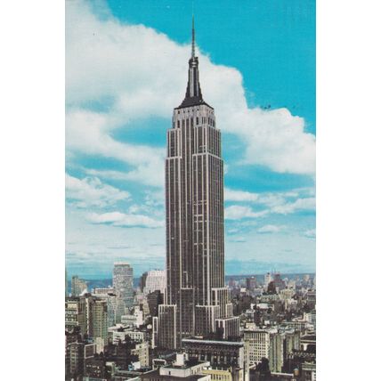 1970 era - New York City - Lot of 4 - Postcards & Stamps - Manhattan
