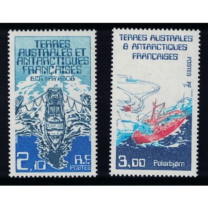 FSAT TAAF Ships 2v 1986 MNH SG#212-213 MI#212-213
